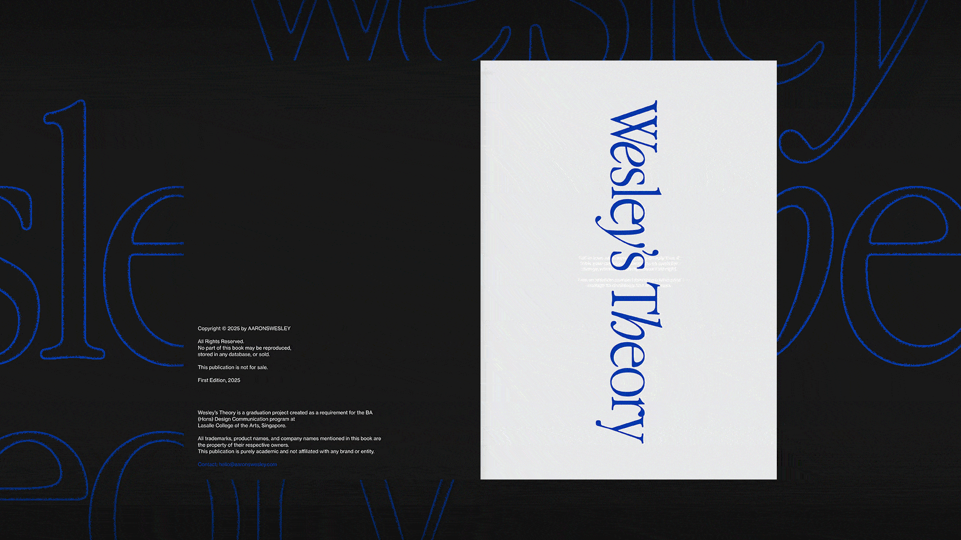 A project by Aaron S Wesley